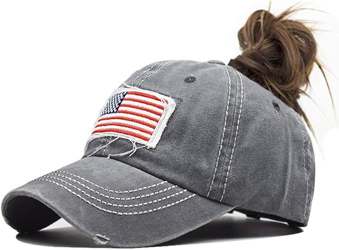 Flag Ponytail Baseball Cap