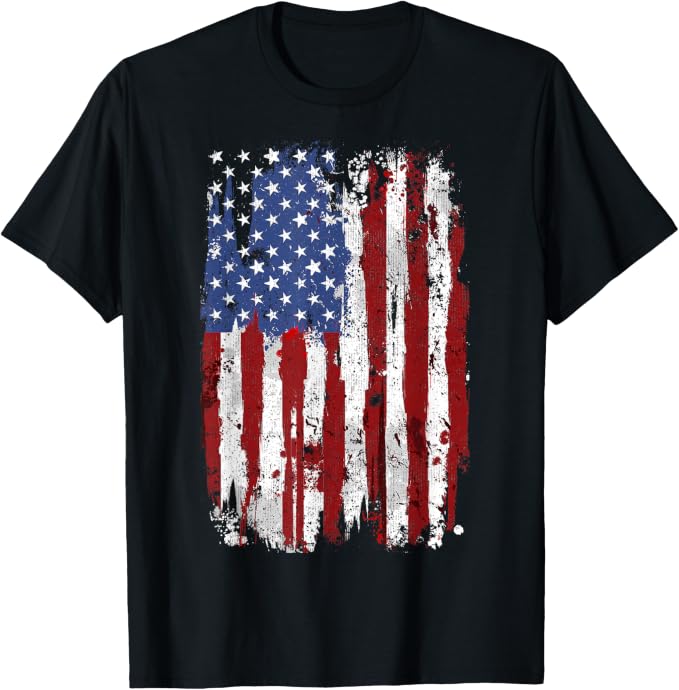 Patriotic American Flag Tee