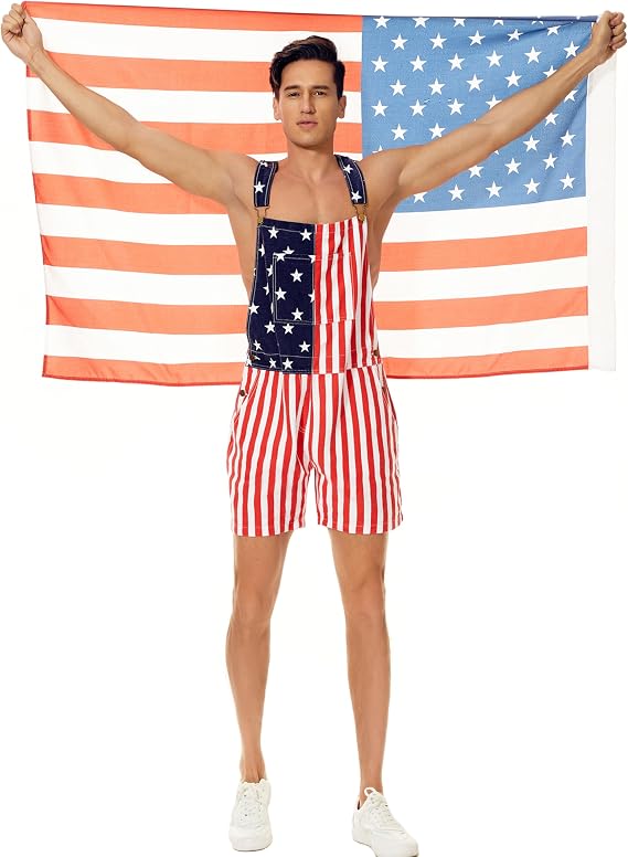 USA Festival Short Overalls