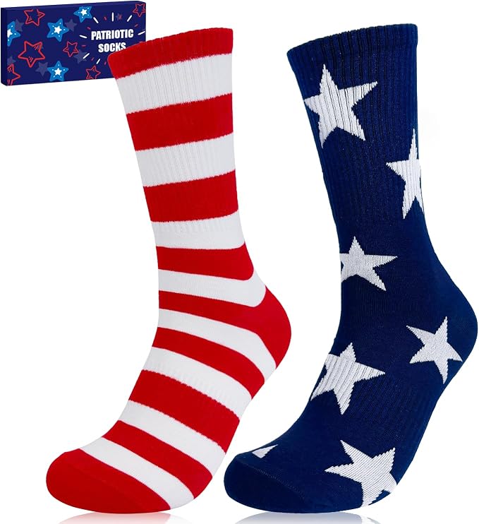 American Flag Crew Socks