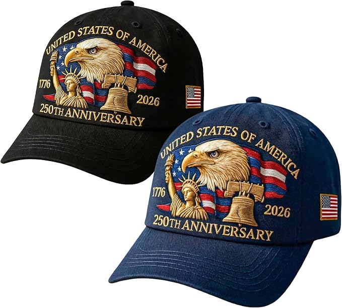 Two Pack Eagle USA Hats